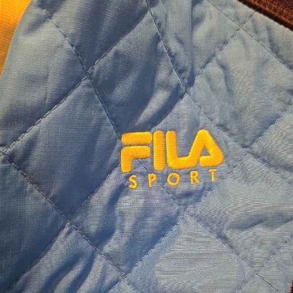 Fila Kids Black and Blue Puffer Jacket - Picture 3 of 4